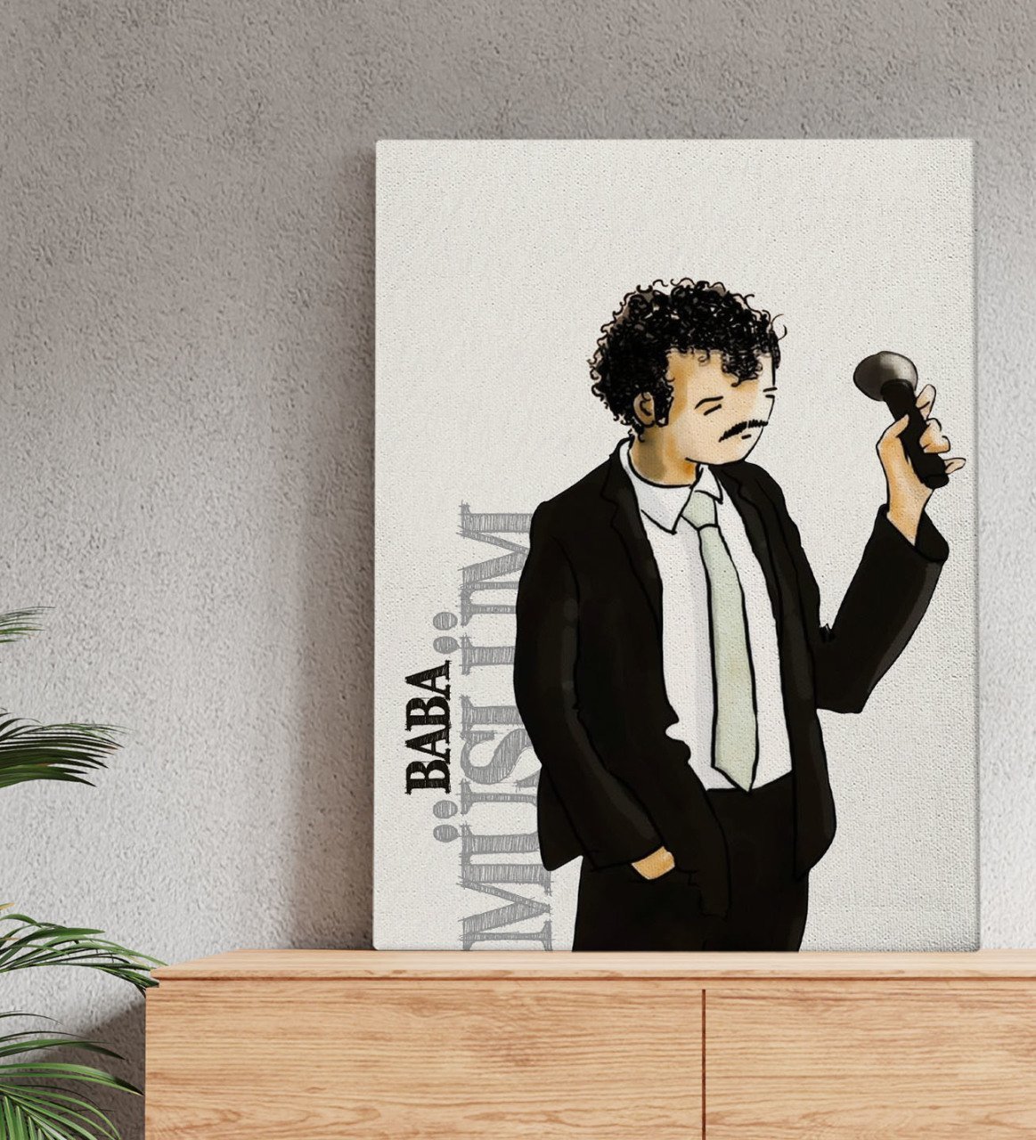 BK Home Müslüm Baba Tasarımlı Kanvas Tablo 50x70cm-2