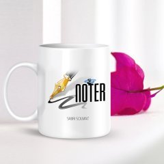 Kişiye Özel Mesleki Noter Beyaz Kupa Bardak - 001