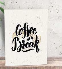 BK Gift Coffee Tasarımlı Dekoratif Mini Kanvas Tablo 15x20cm-45