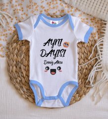 BK Kids Kişiye Özel Mavi Bebek Body Zıbın - Model 47