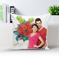 Kişiye Özel Beyaz Kare Yastık Kılıfı - 014