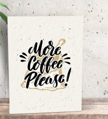 BK Gift Coffee Tasarımlı Dekoratif Mini Kanvas Tablo 15x20cm-44