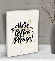BK Gift Coffee Tasarımlı Dekoratif Mini Kanvas Tablo 15x20cm-44
