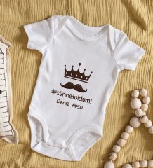 BK Kids İsimli Sünnet Oldum Tasarımlı Bebek Body Zıbın - Model 1