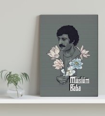 BK Home Müslüm Baba Tasarımlı Kanvas Tablo 30x50cm-1