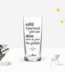 Kişiye Özel Renkli Baskılı Eylül Toplandı Gitti İşte Tasarımlı Rakı Bardağı-1