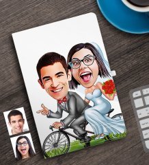 Kişiye Özel Evleniyoruz Karikatürlü Defter-3