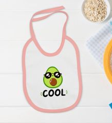 BK Kids Cool Tasarımlı Pembe Bebek Body Zıbın ve Mama Önlüğü Hediye Seti-1