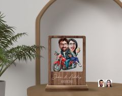 BK Gift Kişiye Özel Sevgililer Karikatürlü Ahşap Standlı Biblo, Sevgililer Günü Hediyesi, Doğum Günü Hediyesi, Yıl Dönümü Hediyesi-23