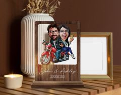 BK Gift Kişiye Özel Sevgililer Karikatürlü Ahşap Standlı Biblo, Sevgililer Günü Hediyesi, Doğum Günü Hediyesi, Yıl Dönümü Hediyesi-23