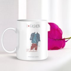 Kişiye Özel Mesleki Manken Beyaz Kupa Bardak - 001