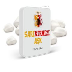 Kişiye Özel Sarı Kırmızı Aşk Metal Çakmak