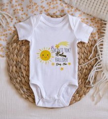 BK Kids İsimli Sıkıntı Yok Halam Halleder Tasarımlı Bebek Body Zıbın - Model 1