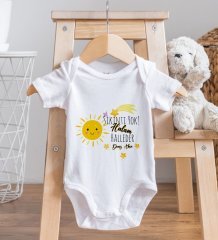 BK Kids İsimli Sıkıntı Yok Halam Halleder Tasarımlı Bebek Body Zıbın - Model 1