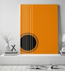 BK Gift Gitar Tasarımlı Kanvas Tablo 50x70cm-2