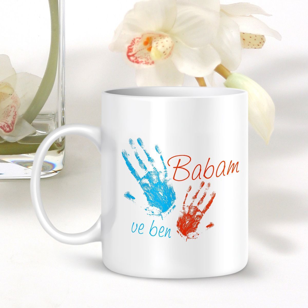 Kişiye Özel Beyaz Kupa Bardak (Babalar Günü Temalı) 002