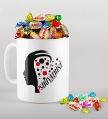 Kişiye Özel Psikiyatrist Kupa ve Haribo Şeker Hediye Seti-3