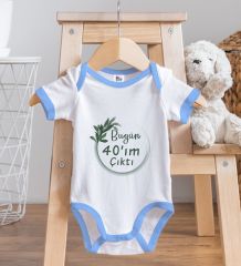 BK Kids 40'ım Çıktı Tasarımlı Mavi Bebek Body Zıbın-1