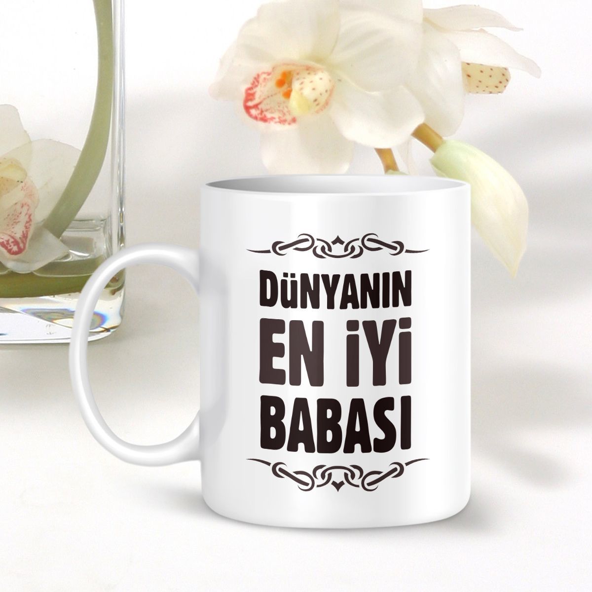 Kişiye Özel Beyaz Kupa Bardak (Babalar Günü Temalı) 005
