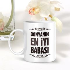 Kişiye Özel Beyaz Kupa Bardak (Babalar Günü Temalı) 005