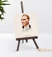 Kişiye Özel Atatürk Temalı Şovaleli Doğal Taş-15