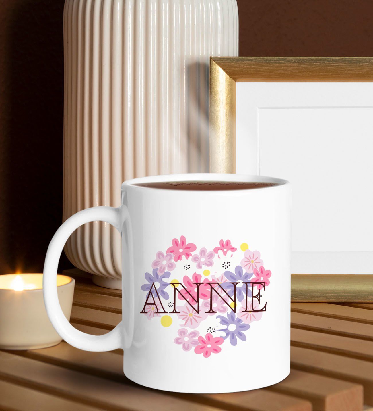 BK Gift Anneler Günü Tasarımlı Beyaz Kupa Bardak Anneye Hediye , Anneler Günü Hediyesi-3