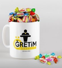 Kişiye Özel Öğretim Görevlisi Kupa ve Haribo Şeker Hediye Seti