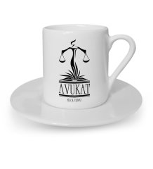Kişiye Özel Mesleki Avukat Türk Kahvesi Fincanı - 9