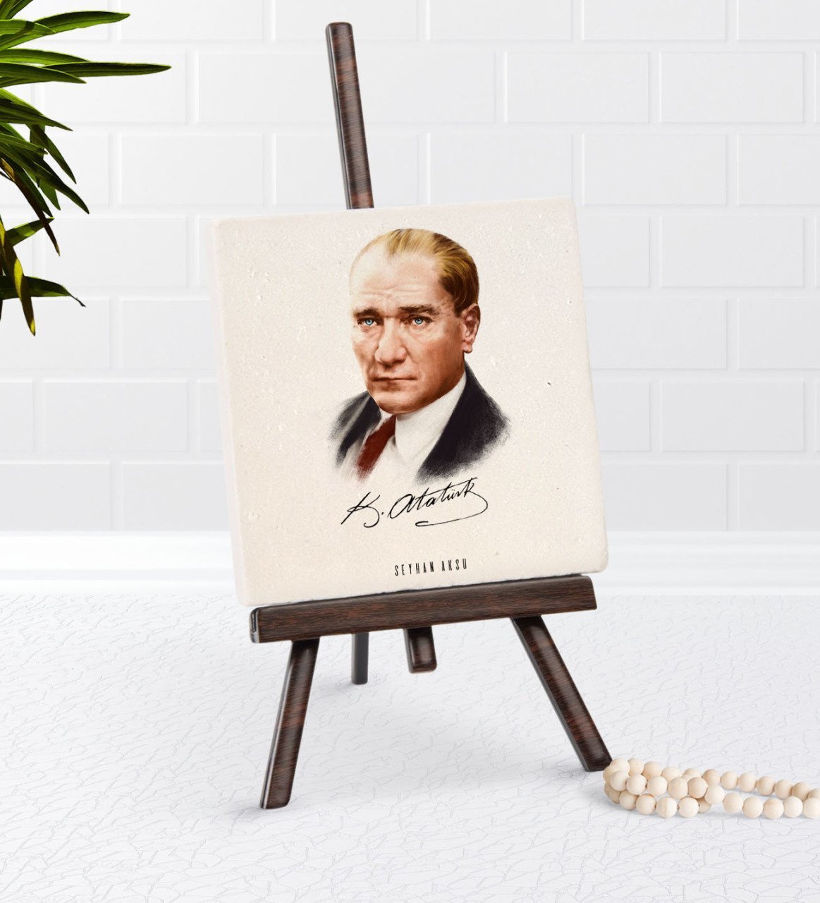 Kişiye Özel Atatürk Temalı Şovaleli Doğal Taş-12