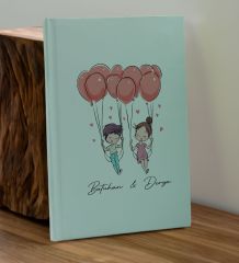 BK Gift Sevgiliye Özel İsimli Su Yeşili Defter ve Yeşil Cam Matara Hediye Seti-2, Sevgiliye Hediye, Sevgililer Günü, Yeni İş Hediyesi