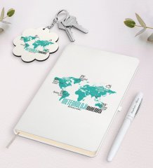 Kişiye Özel Meteoroloji Mühendisi Beyaz Defter Kalem Ve Anahtarlık Hediye Seti