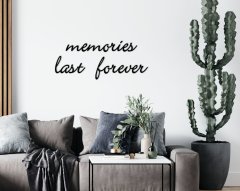 BK Home Memories Last Forever Ahşap Duvar Yazısı