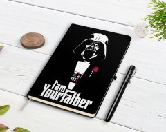 Kişiye Özel Godfather Baba Tasarımlı Siyah Defter ve Kalem Hediye Seti-9