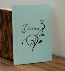 BK Gift Kişiye Özel İsimli Su Yeşili Defter ve Yeşil Cam Matara Hediye Seti-6, Sevgiliye Hediye, Arkadaşa Hediye, Yeni İş Hediyesi