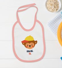 BK Kids Havalı Ol Tasarımlı Pembe Bebek Body Zıbın ve Mama Önlüğü Hediye Seti-1