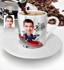 Kişiye Özel Host Karikatür Türk Kahvesi Fincanı - 1