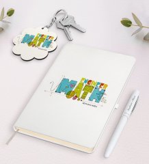 Kişiye Özel Matematik Mühendisi Beyaz Defter Kalem Ve Anahtarlık Hediye Seti-2