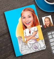 Kişiye Özel Bayan Mimar Karikatürlü Defter