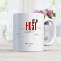 Kişiye Özel Mesleki Host Beyaz Kupa Bardak - 001