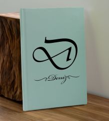 BK Gift Kişiye Özel İsimli Su Yeşili Defter ve Yeşil Cam Matara Hediye Seti-2, Sevgiliye Hediye, Arkadaşa Hediye, Yeni İş Hediyesi