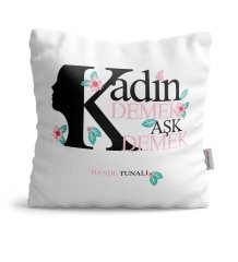 Kişiye Özel Kadınlar Günü Saten Yastık - 1