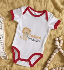 BK Kids Trakya Kızanı Tasarımlı Kırmızı Bebek Body Zıbın-2