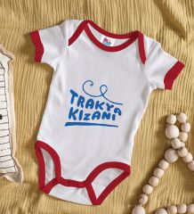 BK Kids Trakya Kızanı Tasarımlı Kırmızı Bebek Body Zıbın-1