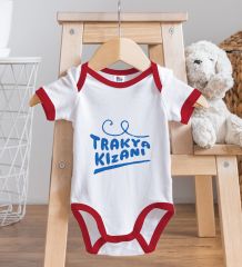 BK Kids Trakya Kızanı Tasarımlı Kırmızı Bebek Body Zıbın-1