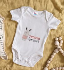 BK Kids Trakya Kızçesi Tasarımlı Beyaz Bebek Body Zıbın-1