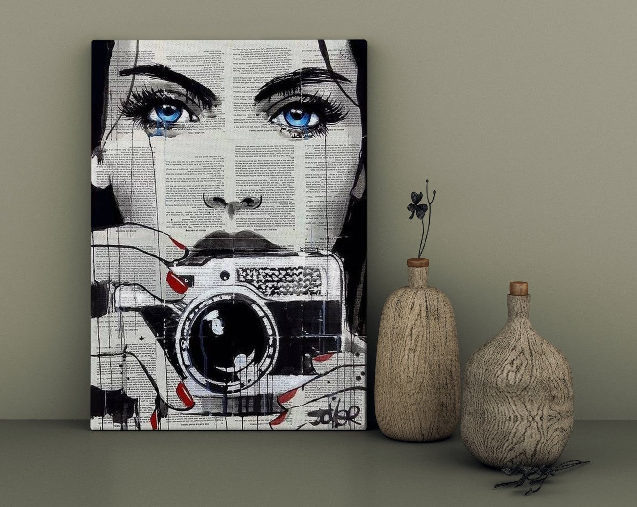 BK Home Photographer Girl Tasarımlı Kanvas Tablo 30x50cm-1