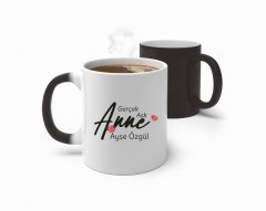 Kişiye Özel Gerçek Aşk Anne Tasarımlı Sihirli Kupa Bardak-1