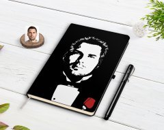 Kişiye Özel Godfather Baba Tasarımlı Siyah Defter ve Kalem Hediye Seti-14