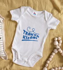 BK Kids Trakya Kızanı Tasarımlı Beyaz Bebek Body Zıbın-1