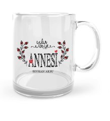 Kişiye Özel Yılın En İyi Annesi Cam Kupa Bardak - 3